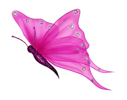 Tuteur papillon rose 29x27x121cm