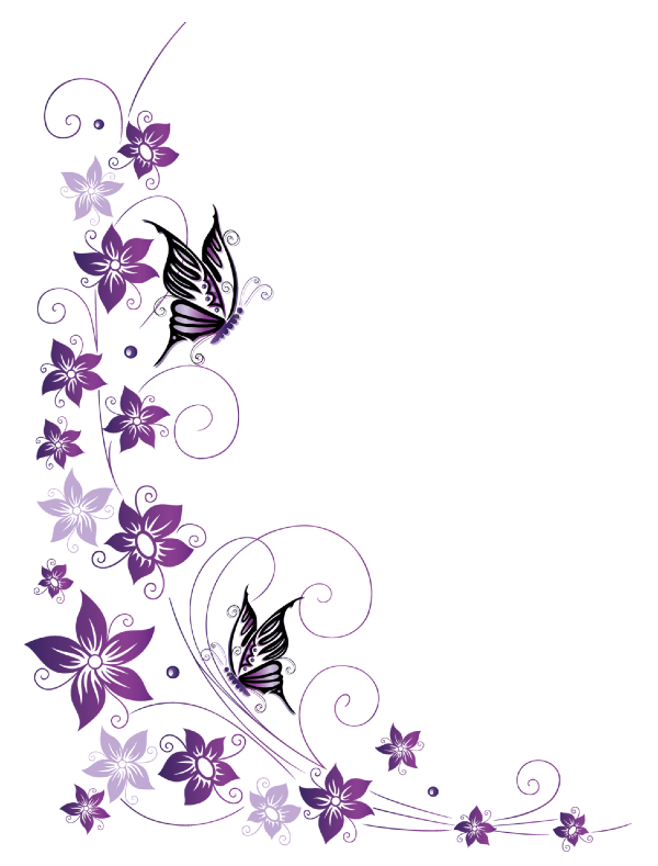 coin de cadre mauve